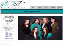 Tablet Screenshot of exactescrow.net